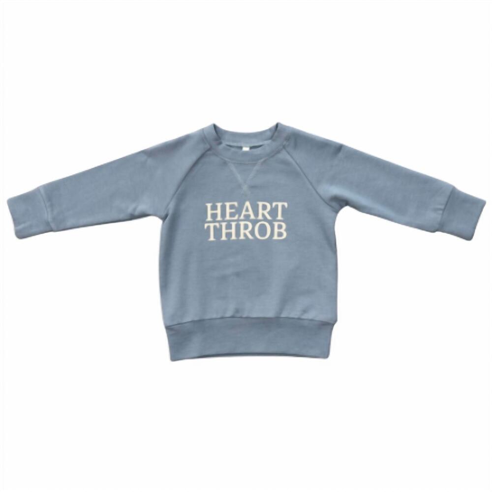 NEW BABYSPROUTS kid's heart throb raglan sweatshirt in blue